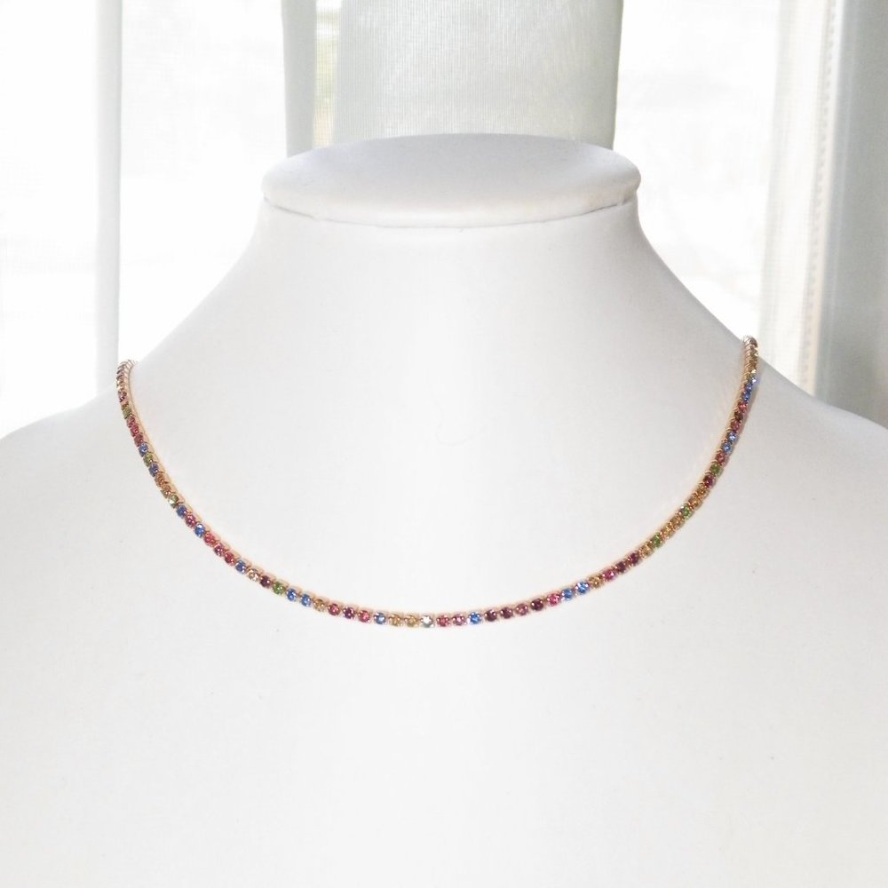 Forever 21 Multicolor Rhinestone Necklace - Picture 5 of 9